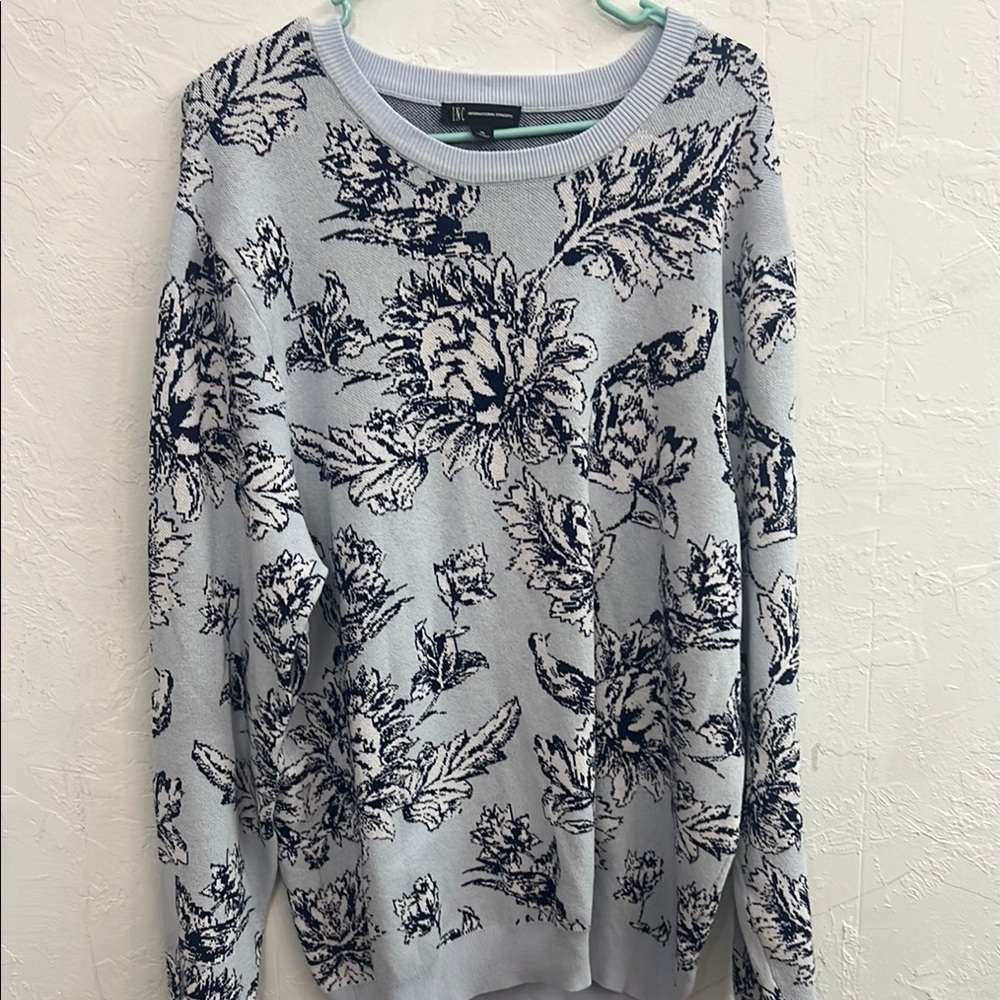 Floral Patterned Sweater